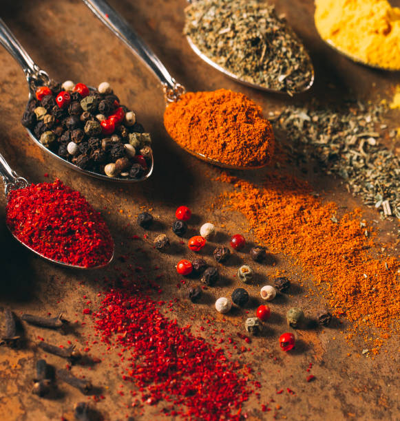 istock The Different Spices. Spices on stone background. 1271527347