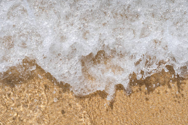 istock Beach and sea waves background 1271531140