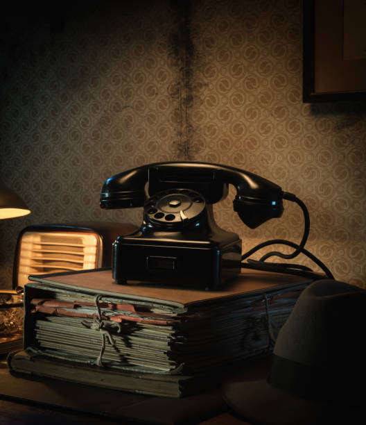 istock Vintage telephone on the desk 1271531918