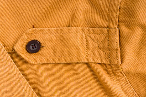 istock clothing items stonewashed cotton fabric texture with seams, clasps, buttons and rivets, macro 1271537361