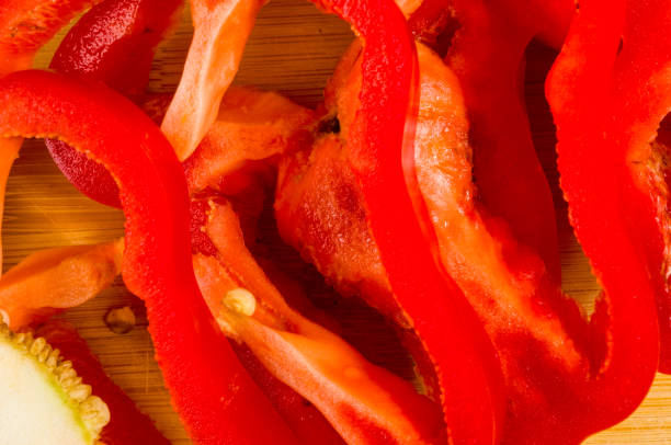 istock sliced fresh red paprika, bell pepper on bamboo cutting board 1271538376