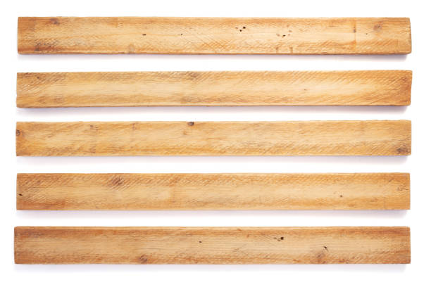 Wood plank textured in vertical stripes