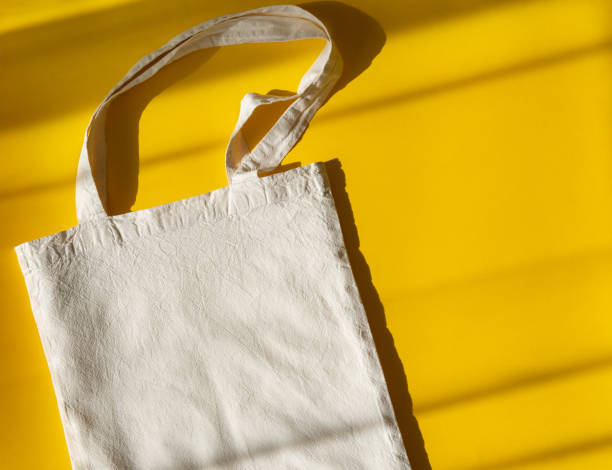 istock Reusable Shopping Bags. White eco bag mockup. Eco friendly. Zero waste concept. 1271552700