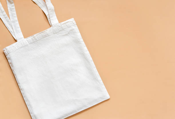 istock Mockup design bag concept. Cloth shopping sack mockup with copy space. Eco friendly. Zero waste concept. 1271553926
