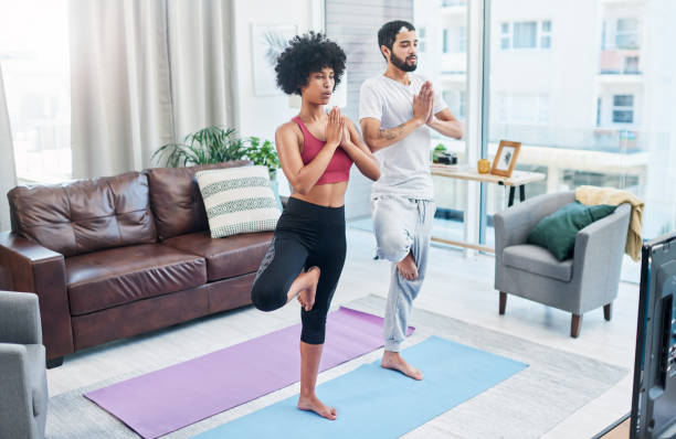 istock Practising yoga is part of our daily routine 1271558668