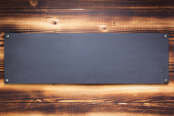 istock aged wooden signboard or nameplate 1271559774