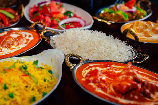 istock Indian food: assortments of Indian curry dishes 1271561478