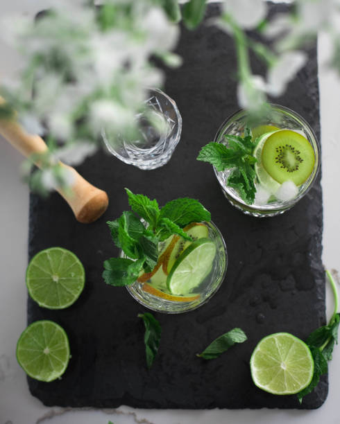 istock Mojito drink with kiwi and lime 1271562936