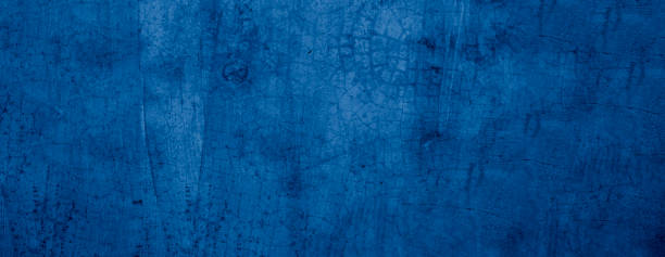 istock Old wall pattern texture cement blue dark abstract  blue color design are light with black gradient background. 1271566479