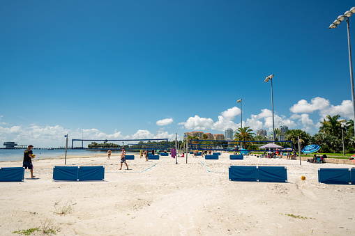Photo of the Vinoy Park Beach Volleyball Courts St Petersburg Beach FL USA