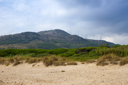 Landscape View of Tarifa - Cadiz - Sand Dunes at Punta Paloma Beach