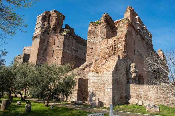 Red Basilica is a monumental ruined temple in the ancient city of Pergamon or Pergamum, now Bergama.Turkey