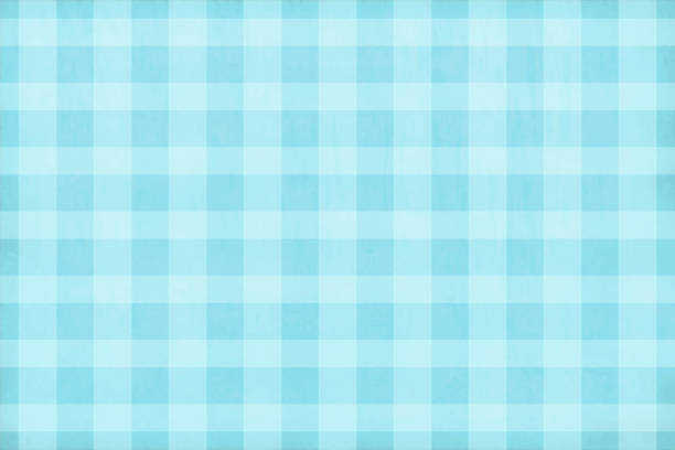 Light blue coloured soft checkered vector backgrounds Horizontal vector illustration in Sky blue and turquoise colour with a soft chequered pattern all over. Apt to use as wallpaper, dining table linen related backdrops, greeting cards, gift wrapping paper. all over pattern stock illustrations