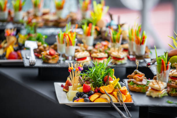 istock Catering service for guests. Luxury food. VIP service 1271568367