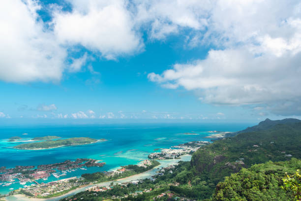 istock Breathtaking view at Seychelles Islands at day 1271572273