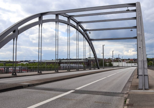 istock Empty bridge in the streets of Kiel in Germany during the corona virus quarantine. 1271572330