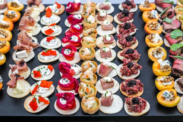 istock Catering service for guests. Luxury food. VIP service 1271572443