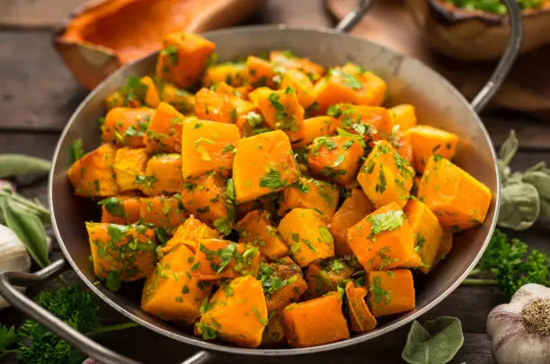 Photo of Roasted butternut squash with spices