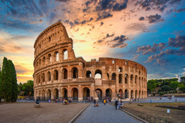 istock Colosseum in Rome during sunset 1271579732