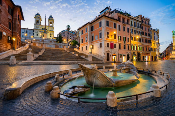 istock Piazza di Spagna square in Rome, Italy 1271579739