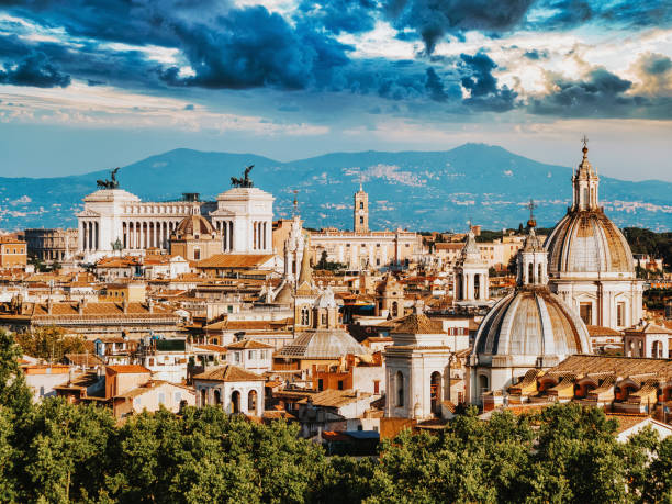 istock Rome skyline from elevated point of view 1271579790