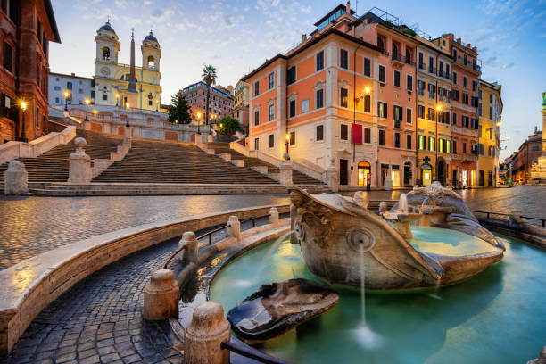 istock Piazza di Spagna square in Rome, Italy 1271579793
