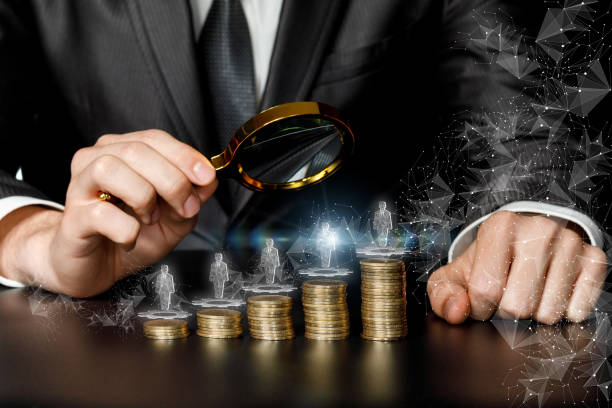 istock Concept of analytics of career development with the help of human resources. 1271580810