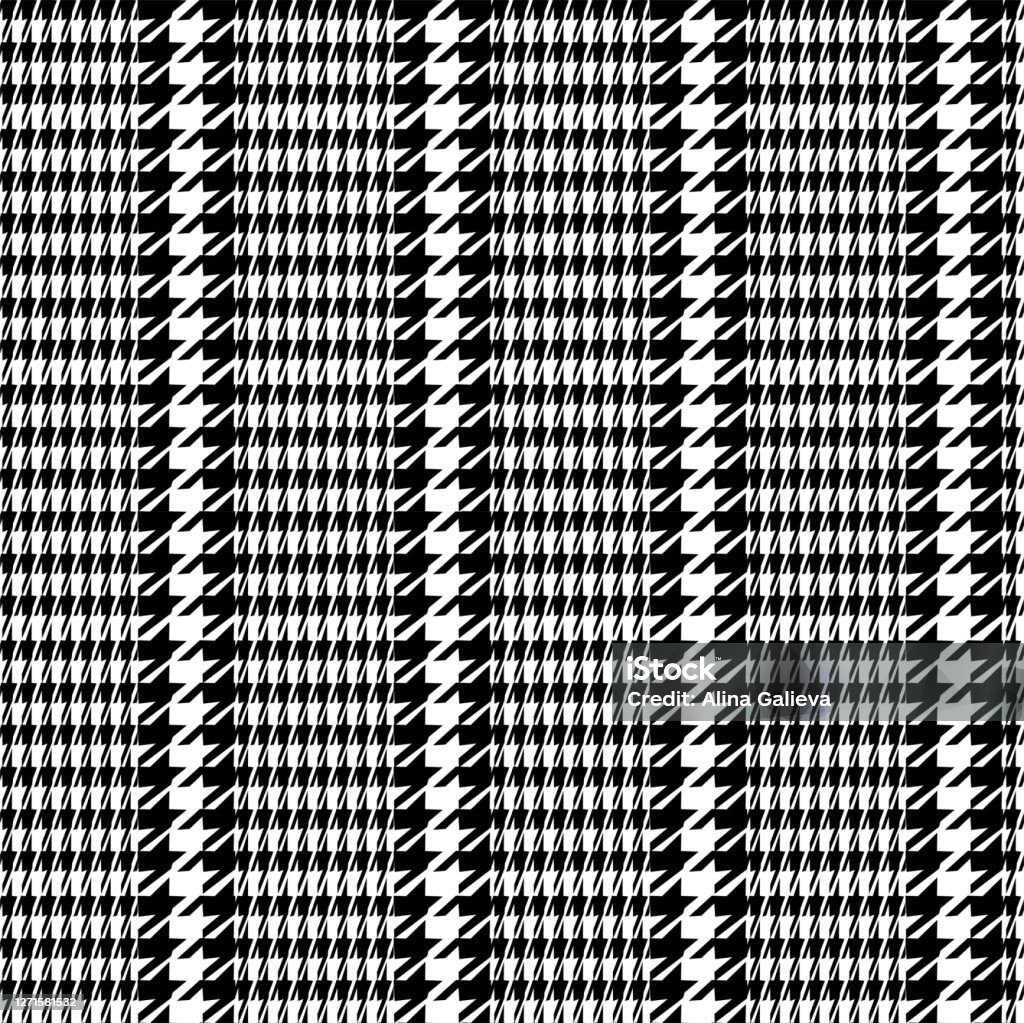 Overcheck Pattern Plaid Vector Pattern In Black And Whitewhite And Black Overcheck ...