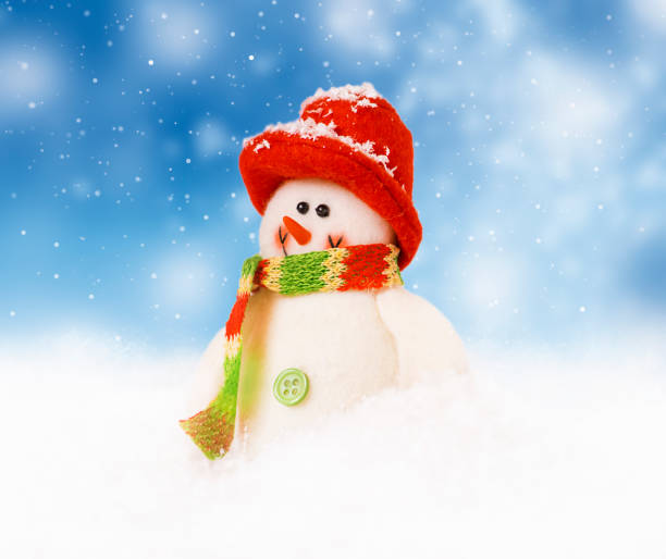 istock Christmas decor. Happy snowman. 1271583816