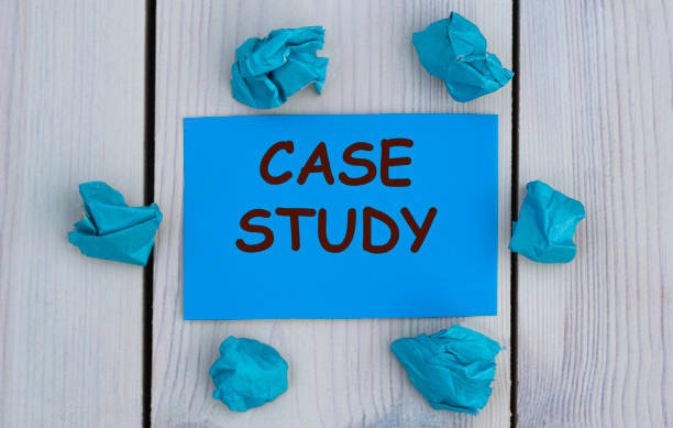 istock CASE STUDY - word on blue paper on a light background with crumpled pieces of paper 1271594370