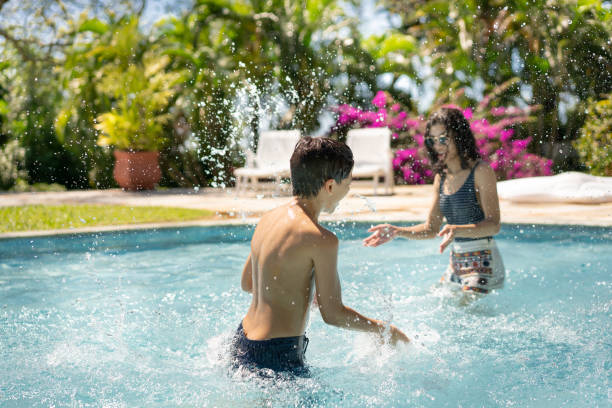 istock Fun on vacation by the pool 1271595094