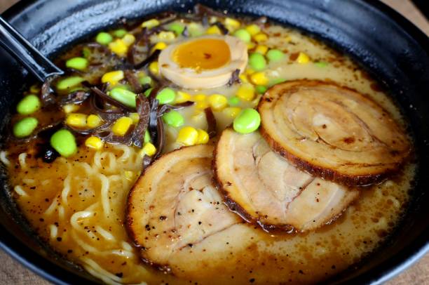 istock Japanese ramen noodles with spiced pork 1271602499