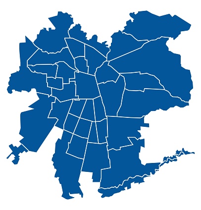 Map of Santiago city