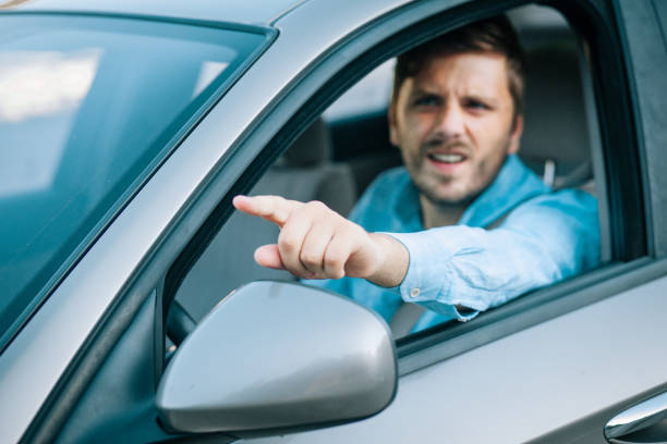 istock Man fight in traffic 1271607844