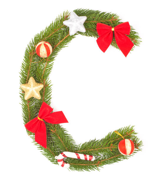 istock Christmas Alphabet. letter C 1271617306