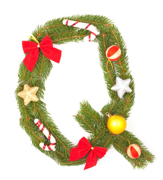 istock Christmas Alphabet. letter Q 1271617314