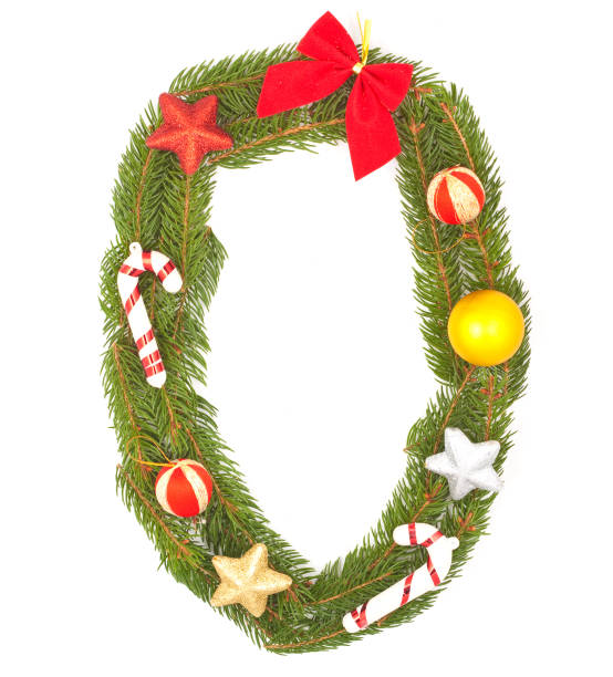 istock Christmas Alphabet. letter O 1271617345