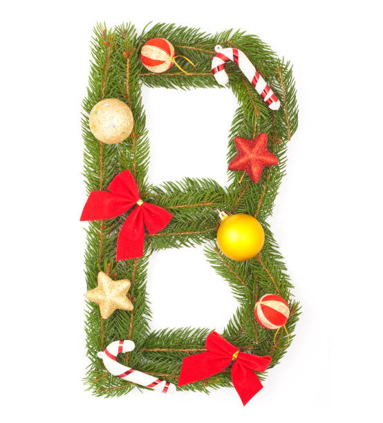 istock Christmas Alphabet. letter B 1271617357
