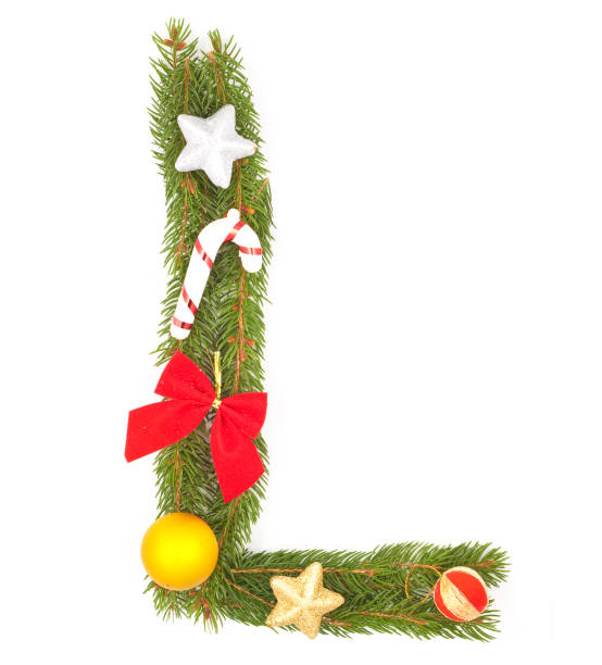 istock Christmas Alphabet. letter L 1271617394