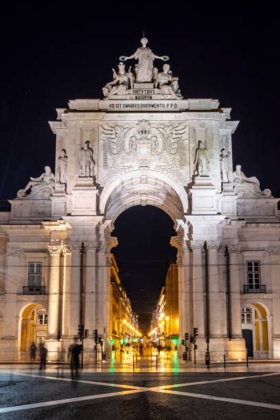 istock Beautiful view to old historic Arco da Augusta in Comercio public area 1271618391