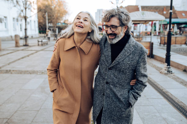 istock Happy seniors walking and enjoying 1271624616
