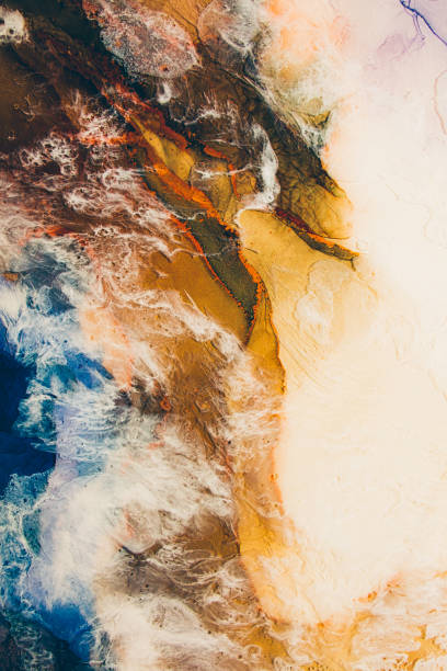 istock marble texture aerial earth planet brown blue wave 1271624735