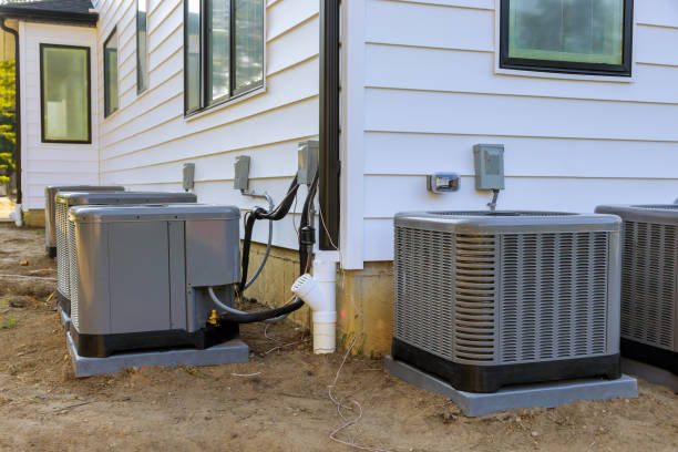 istock Air conditioning system in the installation under construction new house 1271625974