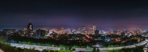 istock Panoramic - Hamilton, Ontario City Skyline at Night 1271631241