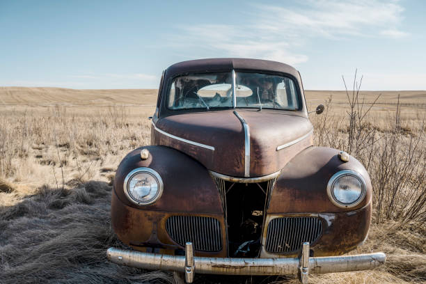 istock Abandoned vehicle on the Prairie 1271632276