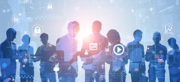 istock Business network concept. Group of businessperson. Teamwork. Human resources. 1271635556