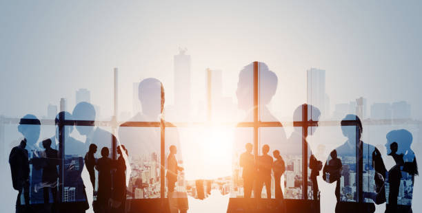 istock Business network concept. Group of businessperson. Teamwork. Human resources. 1271635569