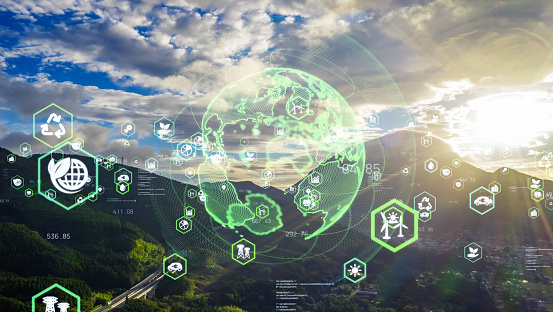 Concepto de tecnología ambiental. Objetivos de desarrollo sostenible. ODS. photo