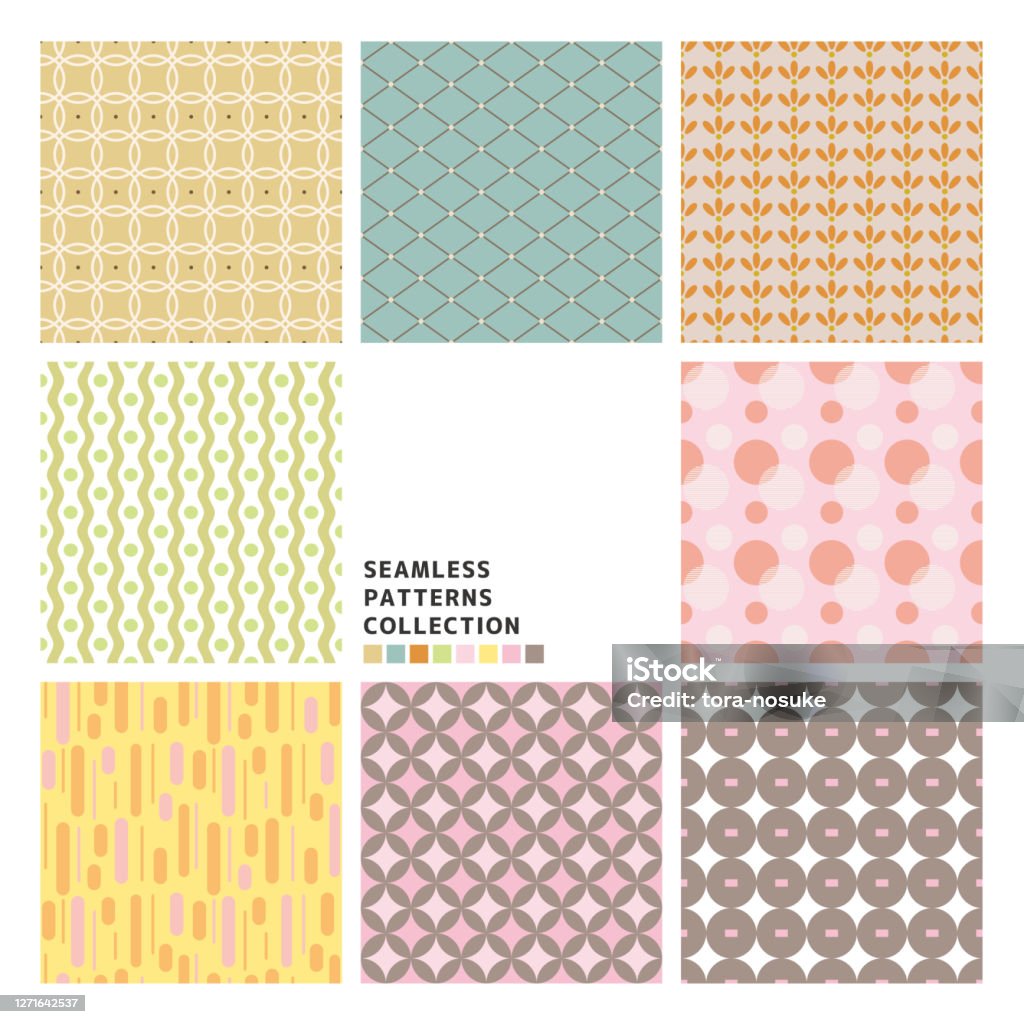 Seamless Pattern Define A Set Of Seamless Patterns Stock Illustration - Download Image Now ...