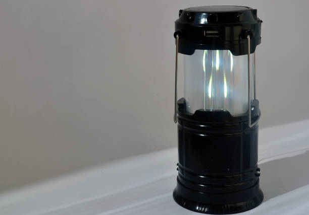 istock Black metal lantern for home lighting. Decor. 1271656044